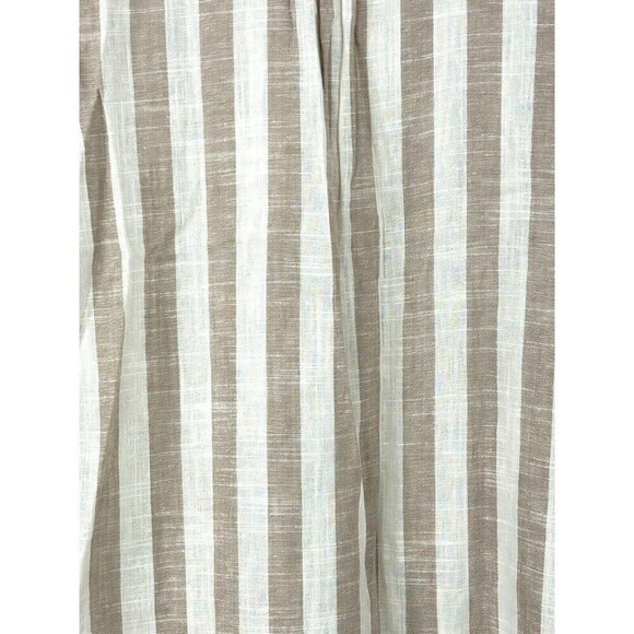 Anthropologie Rd & Koko Womens Size L Linen Wide Stripe Button Down Tunic T1 - Picture 8 of 12